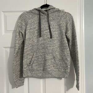 Gray Hollister hoodie with stitch logo